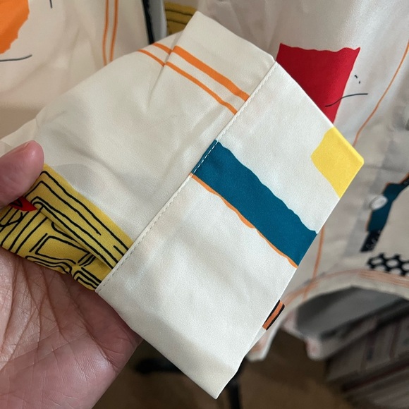 BUTTON UP LONG SLEEVE TOP - Picture 4 of 4